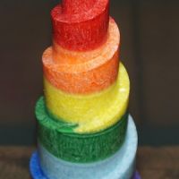 Regenbogenkerze-Turm